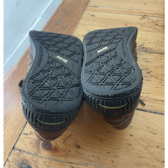 Vintage Earth Shoes Leather Sneakers Retro Low Top Lace‎ Up Rubber Sole Y2K 8B - Picture 10 of 11